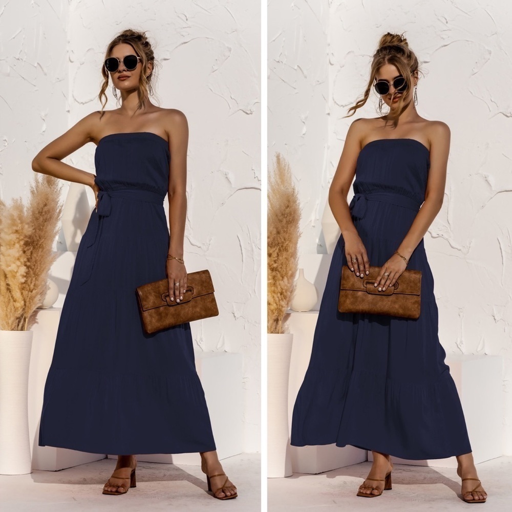 Don’t Mind Me Strapless Maxi Dress